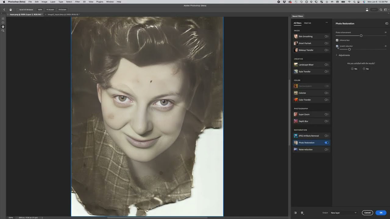 photoshop neural filters restoration download