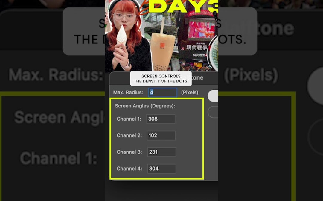 Make your images ✨POP✨: Halftone Effect in Photoshop #shorts #photoshop ​