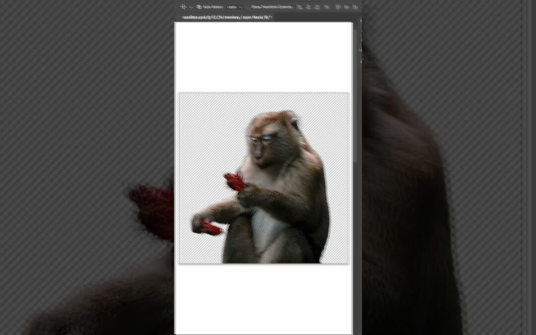 Make Clean Selections with Fauna Fables 🐒  #shorts #photoshop​